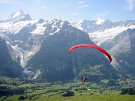 Unknown pilot at Grindelwald, Switzerland